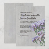 Vintage Einladung zur Hochzeit (Vorne/Hinten)