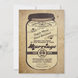 Vintage Einladung zur Hochzeit