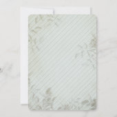 Vintage Einladung zur Hochzeit in der französische (Rückseite)