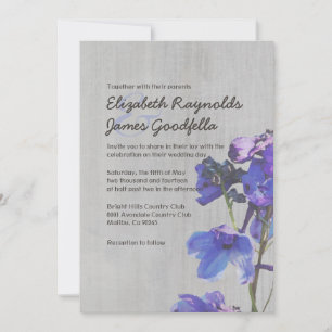 Vintage Einladung zur Hochzeit von Delphinen