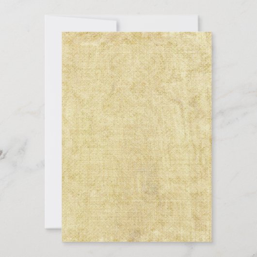 Vintage Einladung zur Hochzeit von Hufeisen (Rückseite)