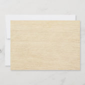 Vintage Einladung zur Hochzeit von Kiefern (Rückseite)