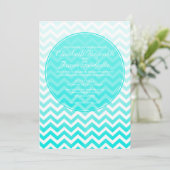 Vintage Einladung zur Hochzeit von Zigzag (Stehend Vorderseite)