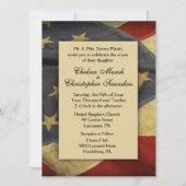 Vintage Einladung zur Hochzeitsfeier in den USA (Vorderseite)