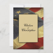 Vintage Einladung zur Hochzeitsfeier in den USA (Rückseite)