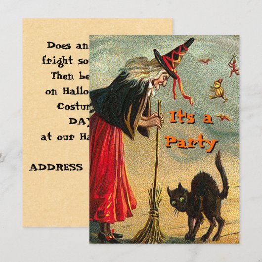 Vintage Einladungen (Vorne/Hinten)