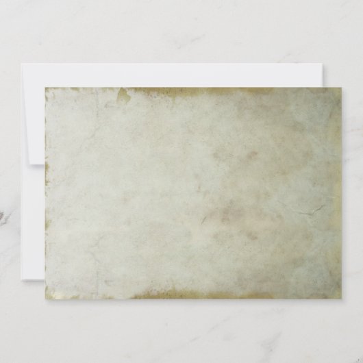 Vintage Einladungen für alte Proben (Rückseite)