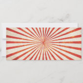 Vintage Einladungen für ein Ticket der Einsatzpart (Rückseite)