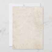 Vintage Einladungen für Hochzeiten auf Englisch (Rückseite)