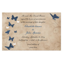 Vintage Einladungen für Hochzeiten von Schmetterli