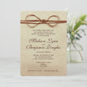 Vintage Einladungen für rustikale Hochzeiten (Stehend Vorderseite)