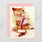 Vintage Einladungen Nadelwork Strick Crochet (Vorne/Hinten)