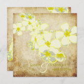 Vintage Einladungen von Plumeria leis/DIY (Vorne/Hinten)