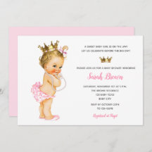 Vintage Einladungen von Princess Rosa Blonde Baby