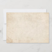 Vintage Einladungen von Schweineräubern (Ticketsti (Rückseite)