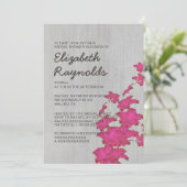 Vintage Einladungen zu Gladiolas Bridal (Stehend Vorderseite)