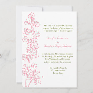Vintage Einladungen zu Hochzeiten in Rosa
