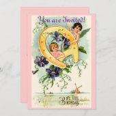 Vintage Einladungen zum Geburtstag (Vorne/Hinten)