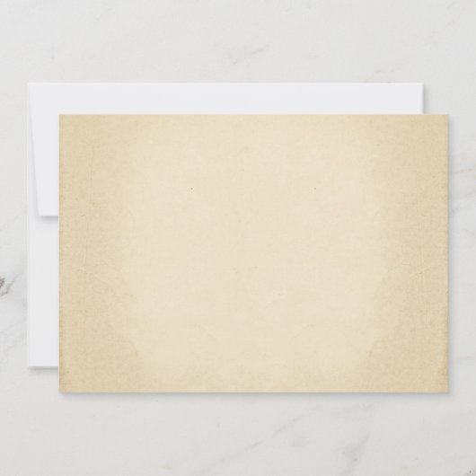 Vintage Einladungen zum Jar Probe (Rückseite)