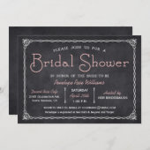 Vintage Einladungen zur Bridal-Dusche mit Zwischen (Vorne/Hinten)