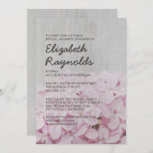 Vintage Einladungen zur Dusche von Lilac Bridal (Vorne/Hinten)