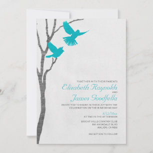 Vintage Einladungen zur Hochzeit von Blauwild