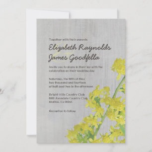 Vintage Einladungen zur Hochzeit von Solidago