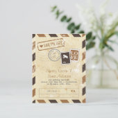 Vintage Einladungskarte (Stehend Vorderseite)