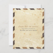 Vintage Einladungskarte (Rückseite)