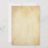 Vintage Einladungskarte für Eichenbaum Einladung (Rückseite)