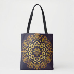 Vintage-Einladungskarte mit Mandala-Muster. Dekor Tasche