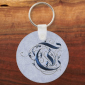 Vintage Einleitung T Schlüsselanhänger (Vorderseite)