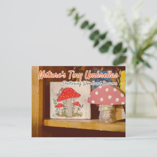 Vintage Einrichtung Postkarte (Stehend Vorderseite)