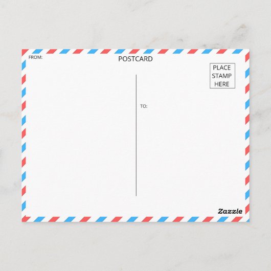 Vintage Einrichtung Postkarte (Rückseite)