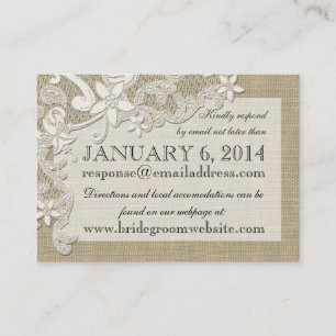 Vintage Einsteckkarte Begleitkarte