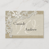 Vintage Einsteckkarte Begleitkarte (Rückseite)