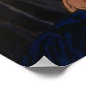 Vintage Einwanderer und Freiheitsstatue Poster (Ecke)