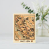 Vintage, einzigartige wiederhergestellte Karte von (Stehend Vorderseite)