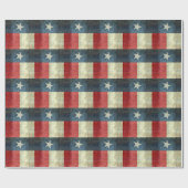 Vintage einzige Stern-Staatsflagge von Texas Geschenkpapier (Flach)