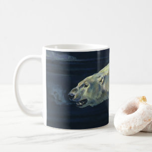 Vintage Eisbär, Arktische Meerestiere Tiere Kaffeetasse