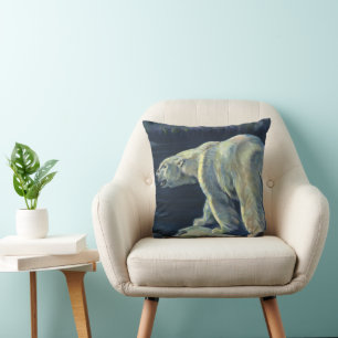 Vintage Eisbär, arktische Meerestiere Tiere Kissen
