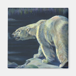 Vintage Eisbär, arktische Meerestiere Tiere Magnet