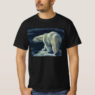 Vintage Eisbär, Arktische Meerestiere Tiere T-Shirt