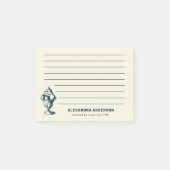 Vintage-Eisbecher Post-it Klebezettel (Vorderseite)