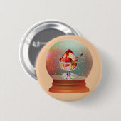 Vintage-Eisbecher-Schneekugelknopf Button (Vorne & Hinten)