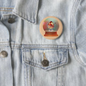 Vintage-Eisbecher-Schneekugelknopf Button (Beispiel)