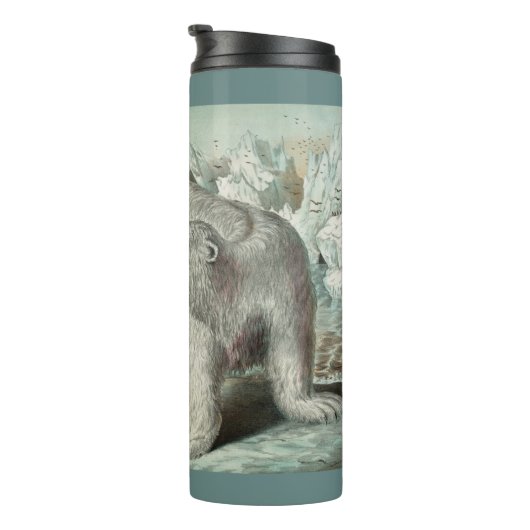 Vintage Eisberg-Winterdarstellung Thermosbecher (Nach rechts gedreht)