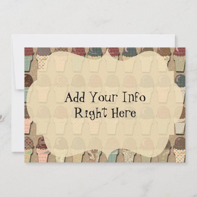 Vintage Eiscreme (Vorderseite)