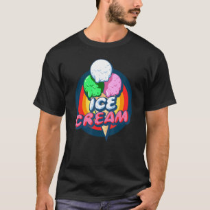 Vintage Eiscreme Cone - Sommerferien Eiscreme T-Shirt
