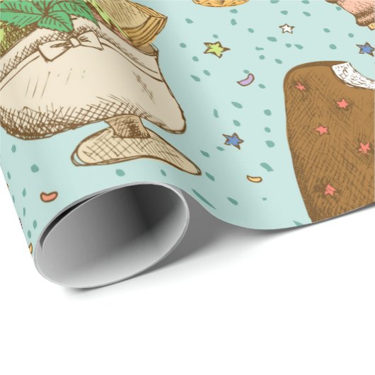 Vintage Eiscreme Geschenkpapier (Rolleneckpunkt)